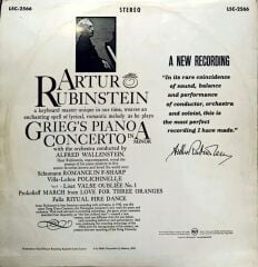 Artur Rubinstein, Grieg, Alfred Wallenstein – Piano Concerto