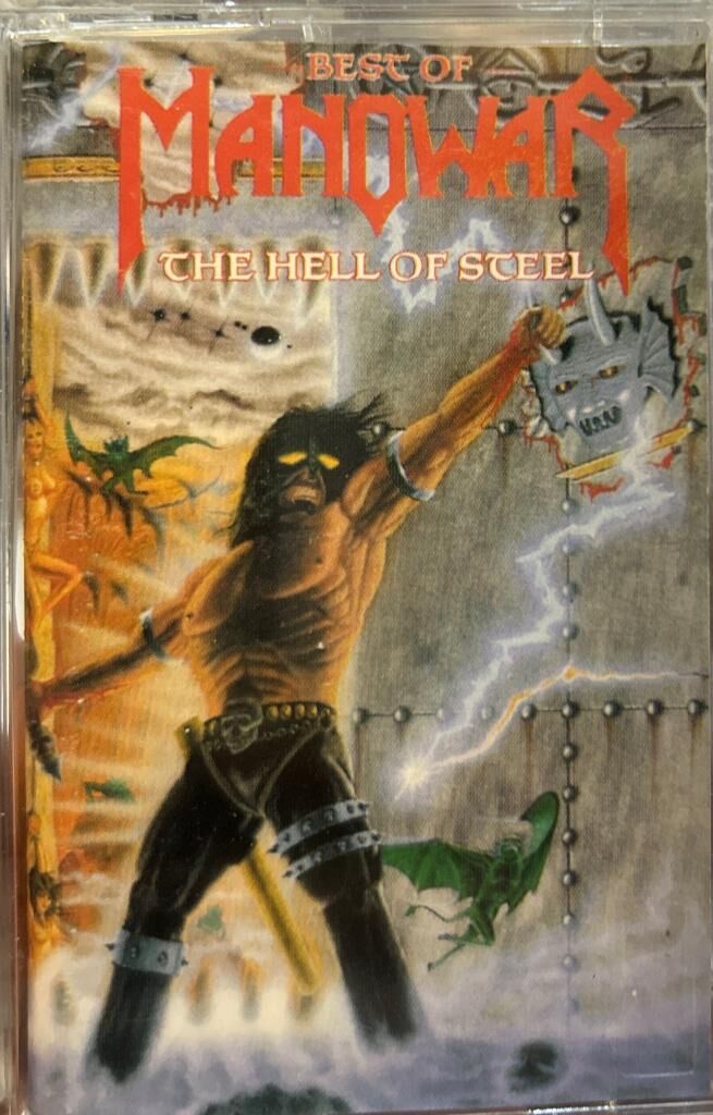 KASET Manowar – Best Of Manowar - The Hell Of Steel 1994 BASKI KASET